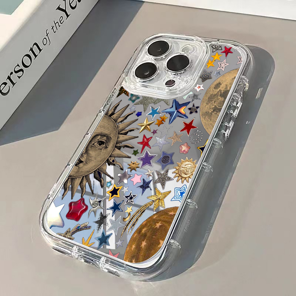 Xo Phone Accessories - Celestial Gold Glitter Mirror Phone Case