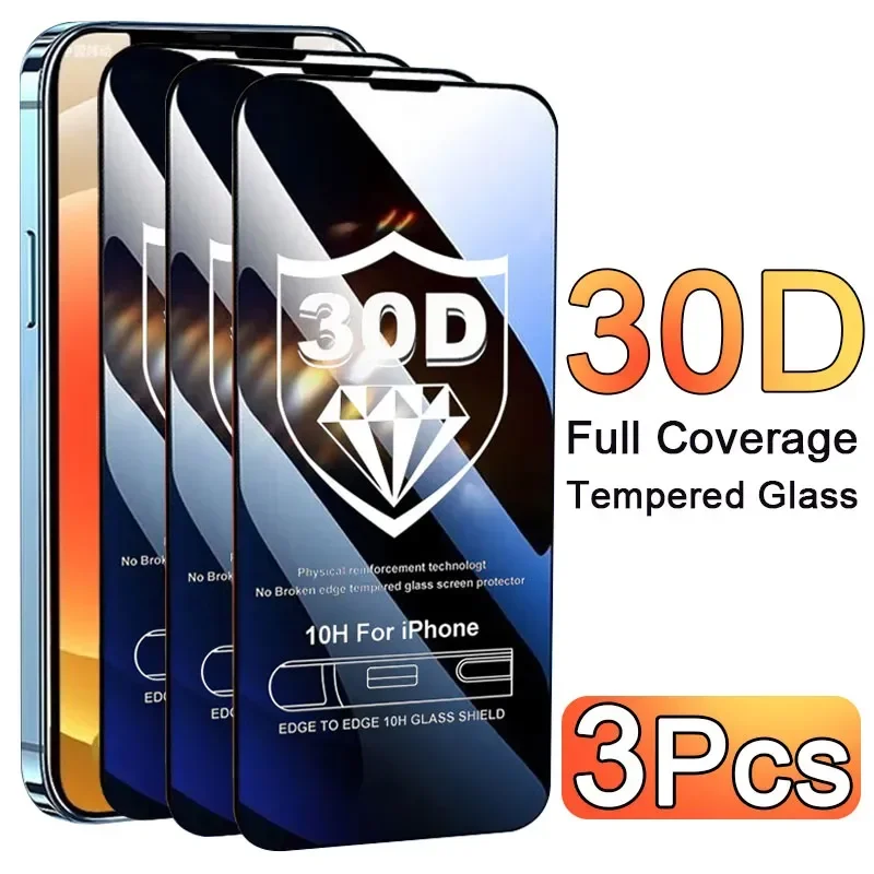 Phone Accessories Pouch - 3PCS Glass Protector Phone Case for