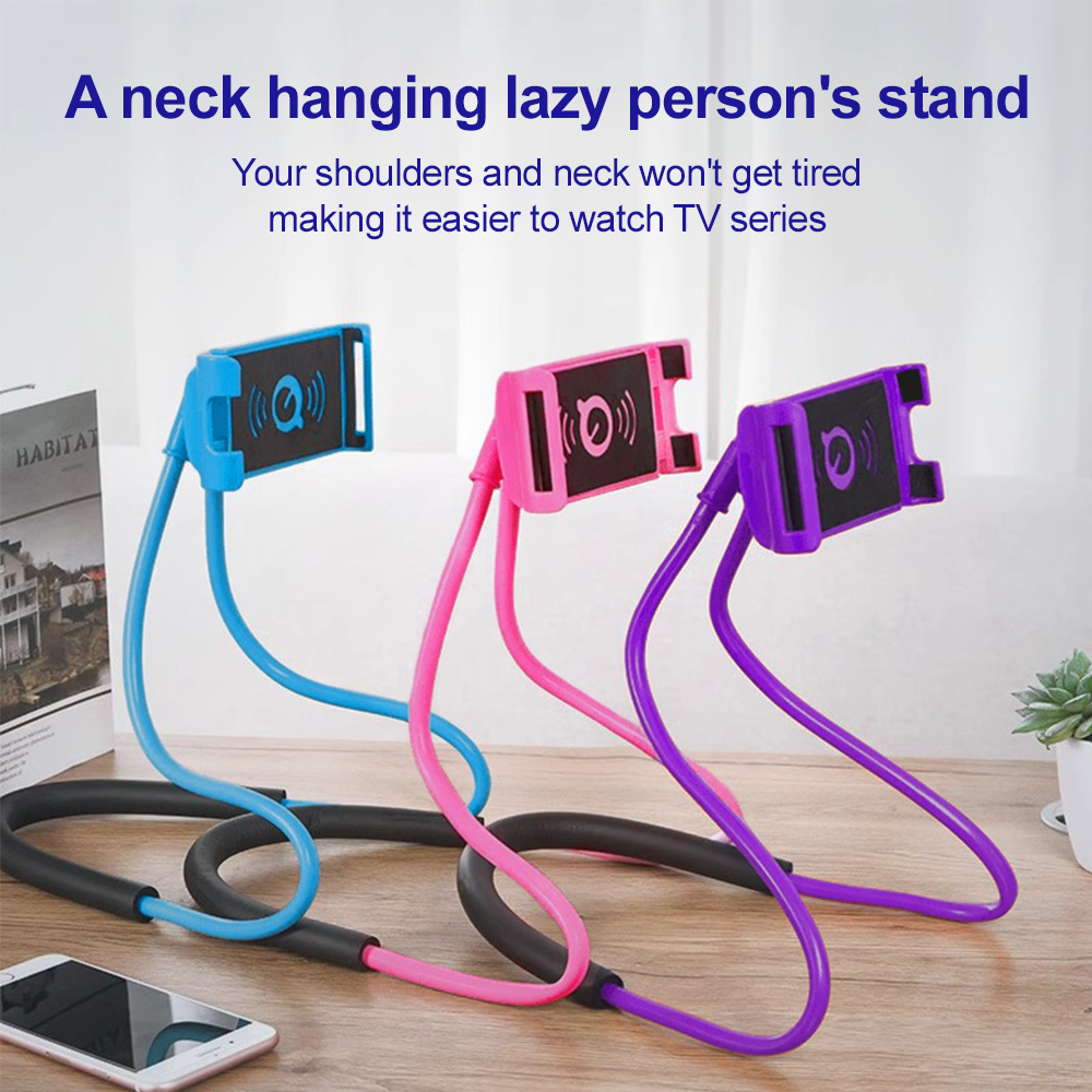 Phone Accessories You Need - Neck Hanging Lazy Phone Stand Flexible