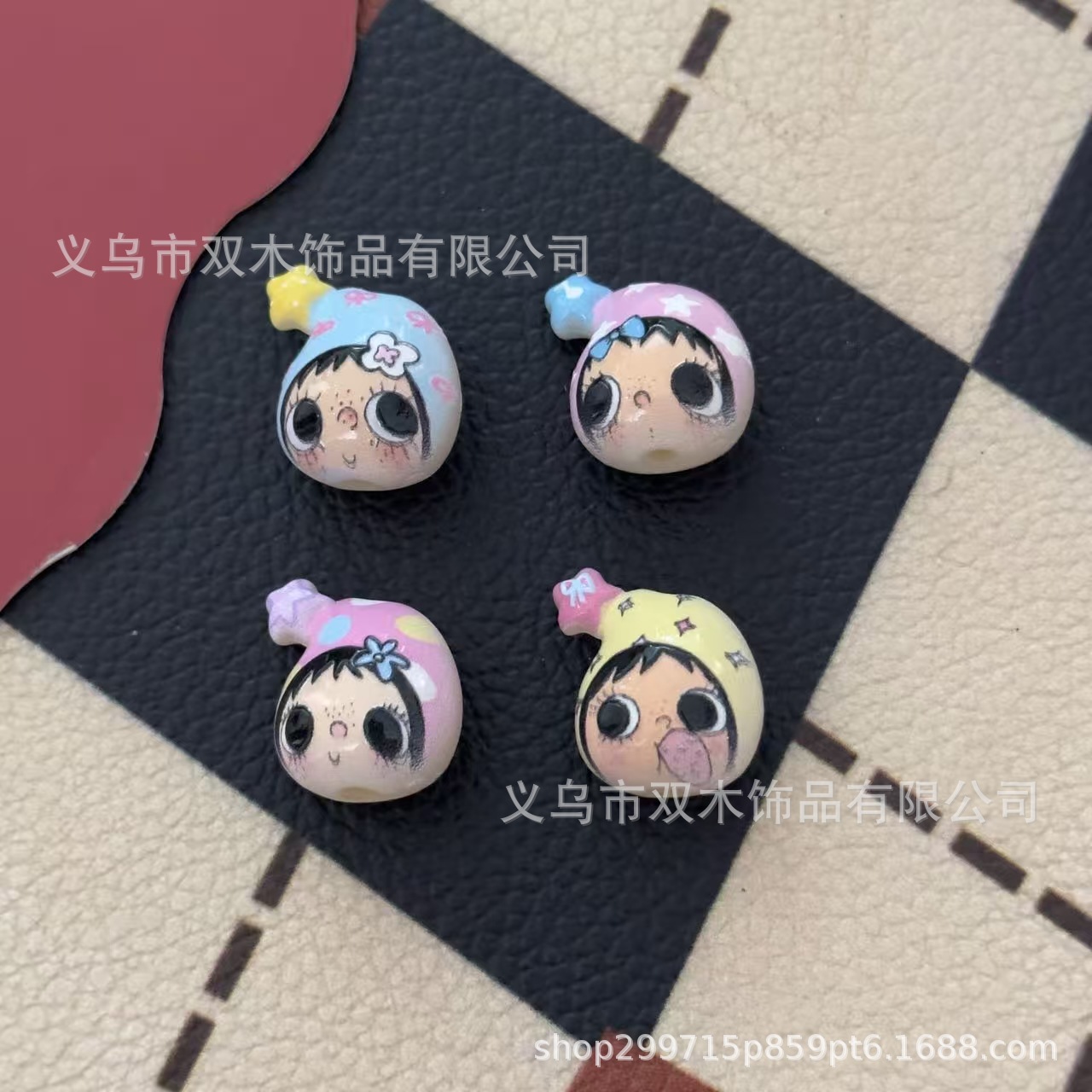 10pcs printed relief star hat  - đánh giá và giá Phone Accessories Beads