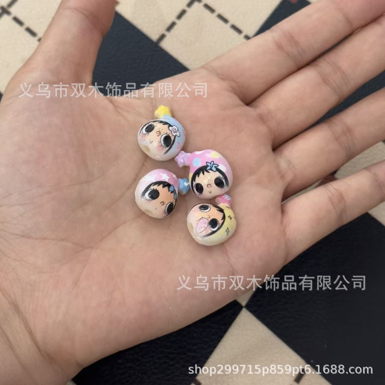 10pcs printed relief star hat  - đánh giá và giá Phone Accessories Beads