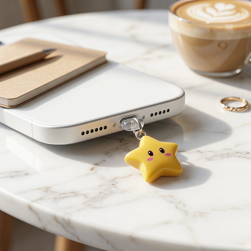 Cute 3D Yellow Star Phone Dust - đánh giá và giá Yellow Phone Accessories