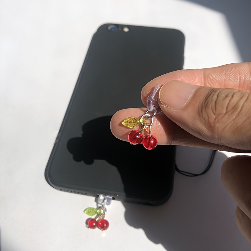1 Cute Red Cherry Phone Dust P - đánh giá và giá Yellow Phone Accessories