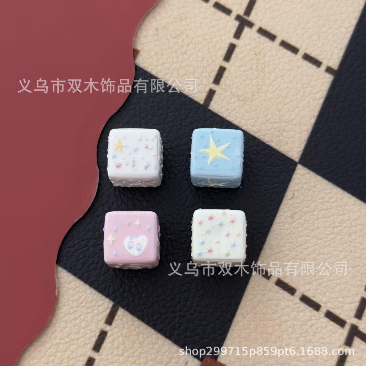 10pcs 14mm printed relief rain - đánh giá và giá Phone Accessories Beads