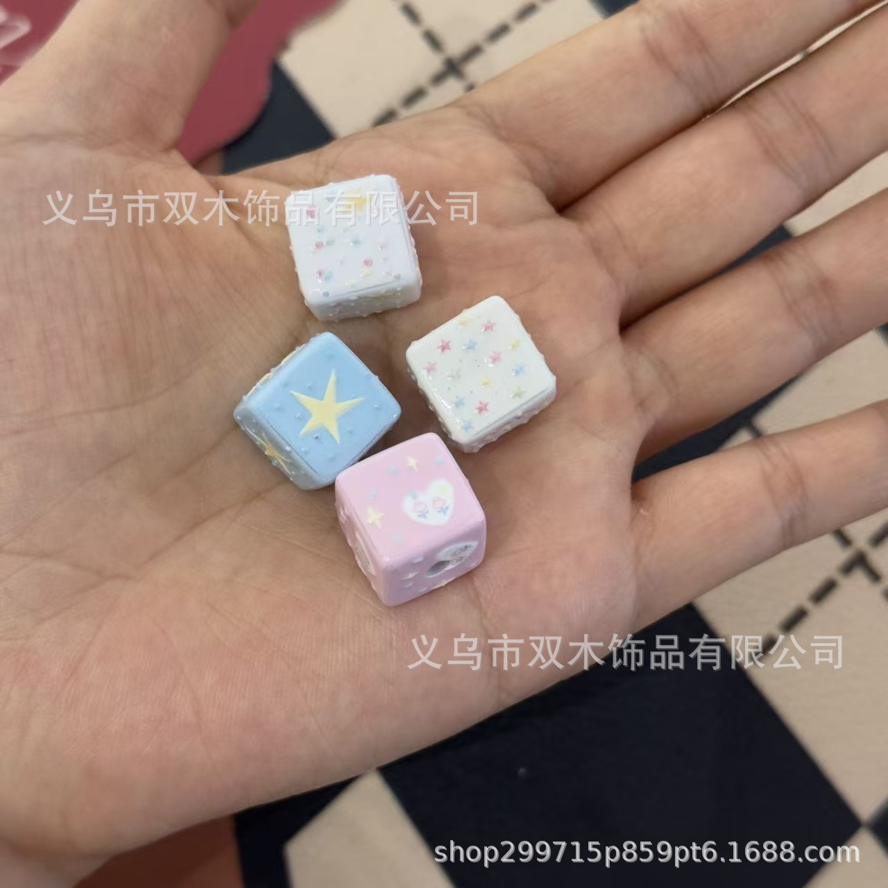 10pcs 14mm printed relief rain - đánh giá và giá Phone Accessories Beads