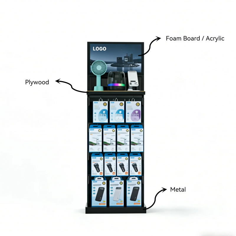 custom.Price Double-sided Meta - đánh giá và giá Phone Accessories Rack Display