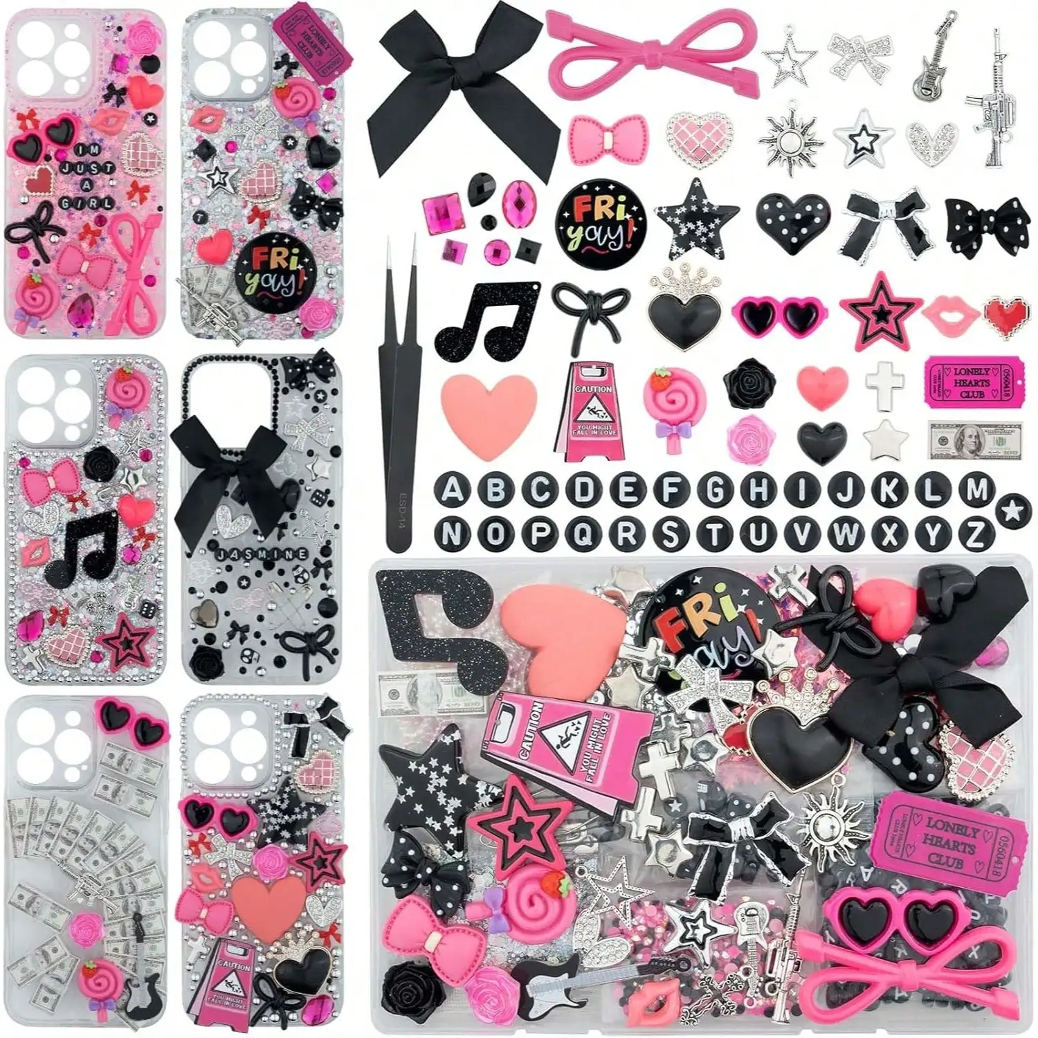 1050 Pcs Junk Phone Case Charm - đánh giá và giá Phone Accessories Beads