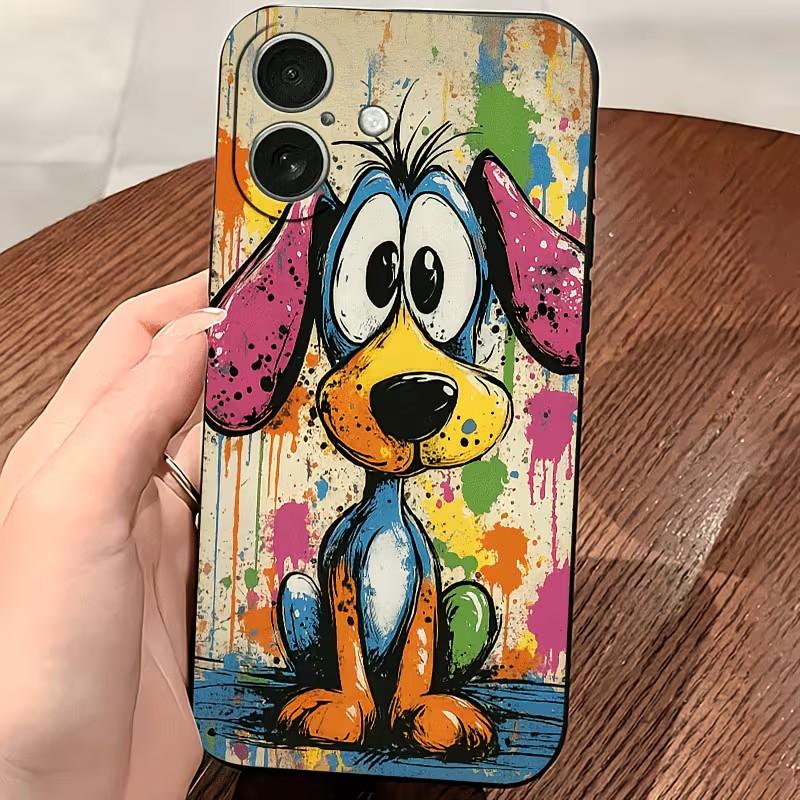 Graffiti Colored Puppy TPU Pho - đánh giá và giá Xo Phone Accessories