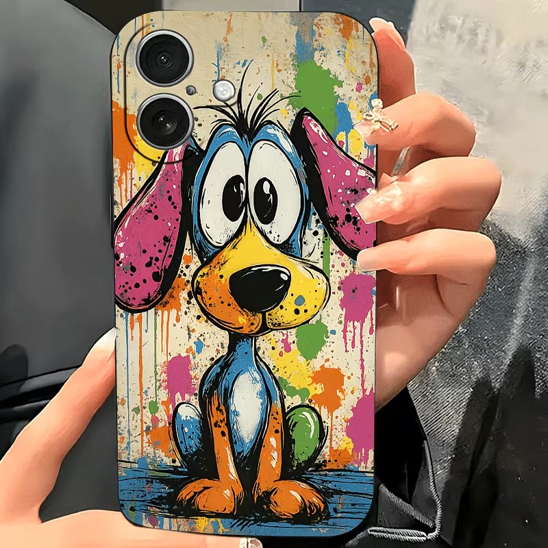 Graffiti Colored Puppy TPU Pho - đánh giá và giá Xo Phone Accessories