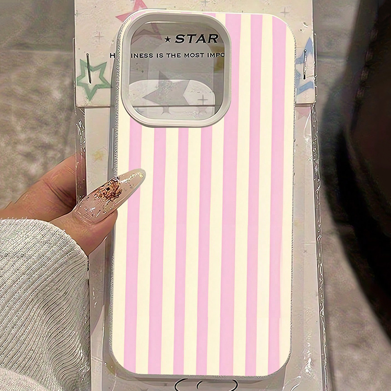 Simple Pink Vertical Striped L - đánh giá và giá Xo Phone Accessories