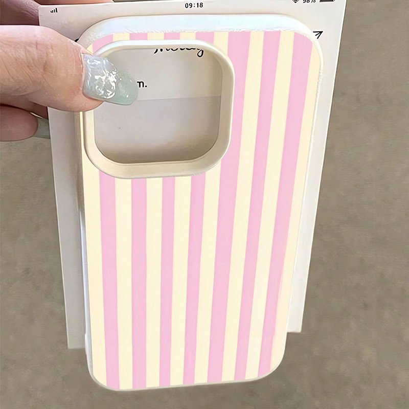 Simple Pink Vertical Striped L - đánh giá và giá Xo Phone Accessories