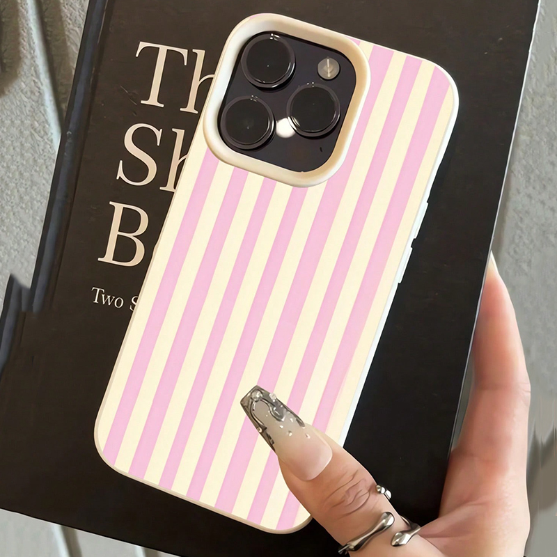 Simple Pink Vertical Striped L - đánh giá và giá Xo Phone Accessories