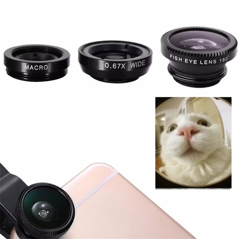 3 In 1 Fisheye Phone Lens 0.67 - đánh giá và giá Lens Camera Clip