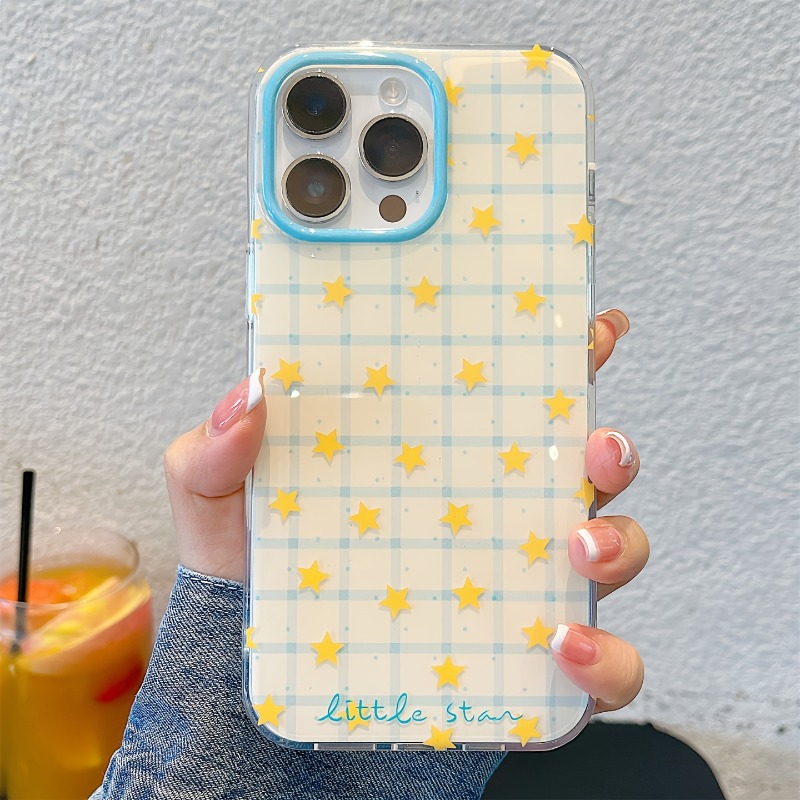 Yellow Star Checkered Pattern  - đánh giá và giá Yellow Phone Accessories