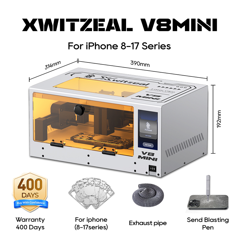 Xwitzeal® V8 MINI Laser Glue R - đánh giá và giá Phone Repair Kit