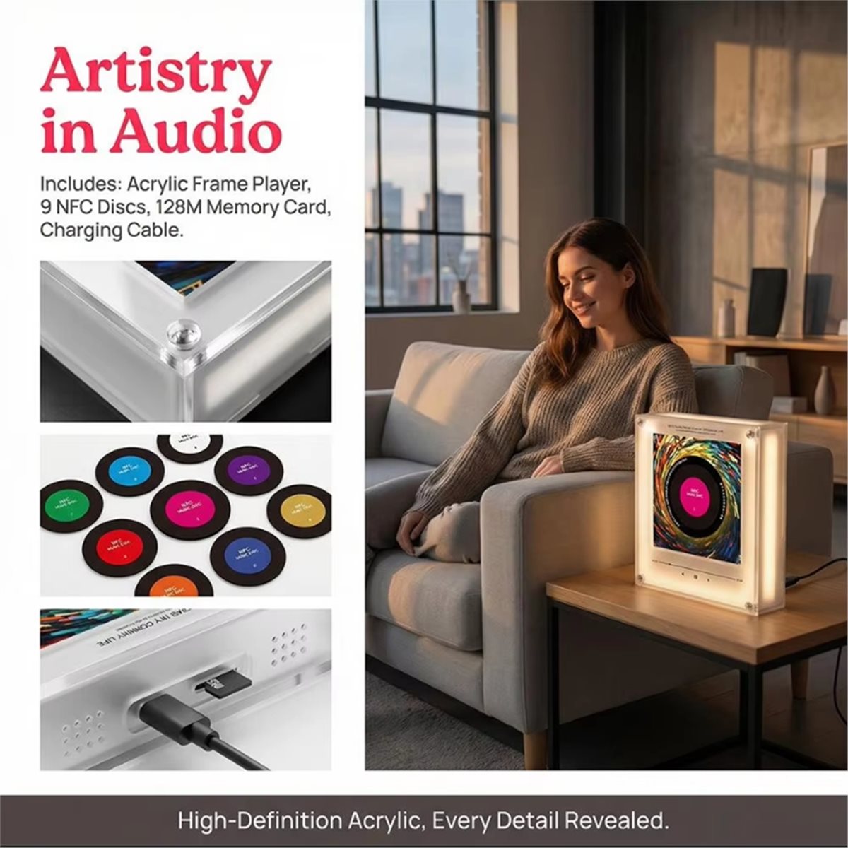 DTC5 NFC Touch Song Player Sen - đánh giá và giá Phone Accessories You Need