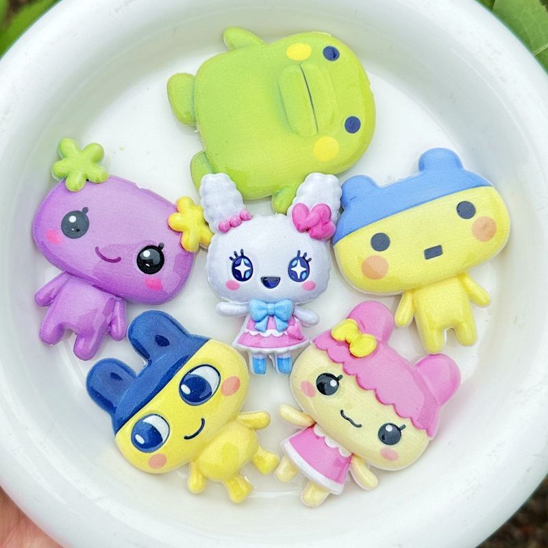 45mm Cartoon Tamagotchi double - đánh giá và giá Phone Accessories Beads