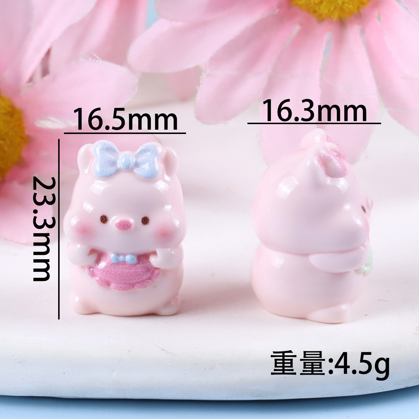 6PCS Mixed Cute Pig Resin Char - đánh giá và giá Yellow Phone Accessories