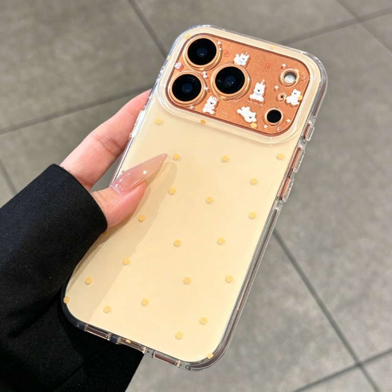 Fashion Cute Yellow Polka Dot  - đánh giá và giá Yellow Phone Accessories