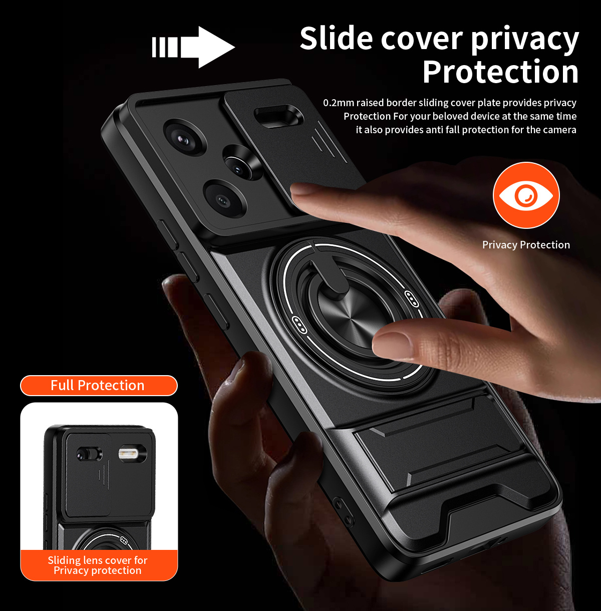 Lens Slide Camera Phone Case f - đánh giá và giá Phone Ring Holder