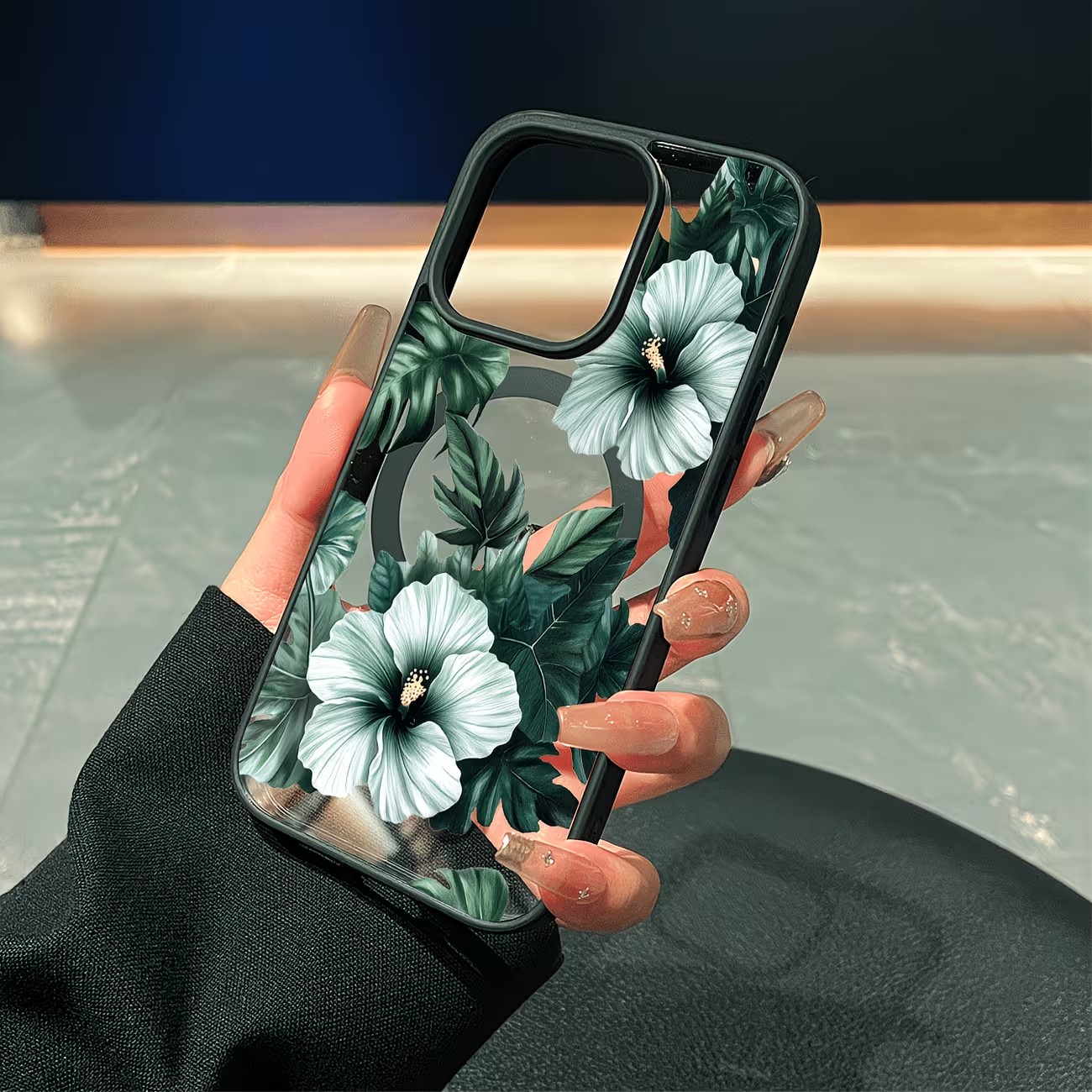 Green Floral Print Phone Case  - đánh giá và giá Xo Phone Accessories